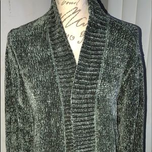 Olive green chenille sweater